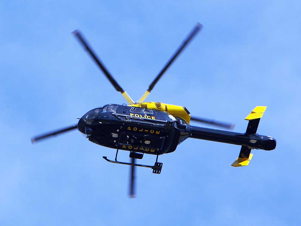 Police helicopter